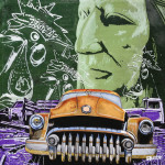 Three Chicken Buick - 24" X 24", oil on Canvas, 2013